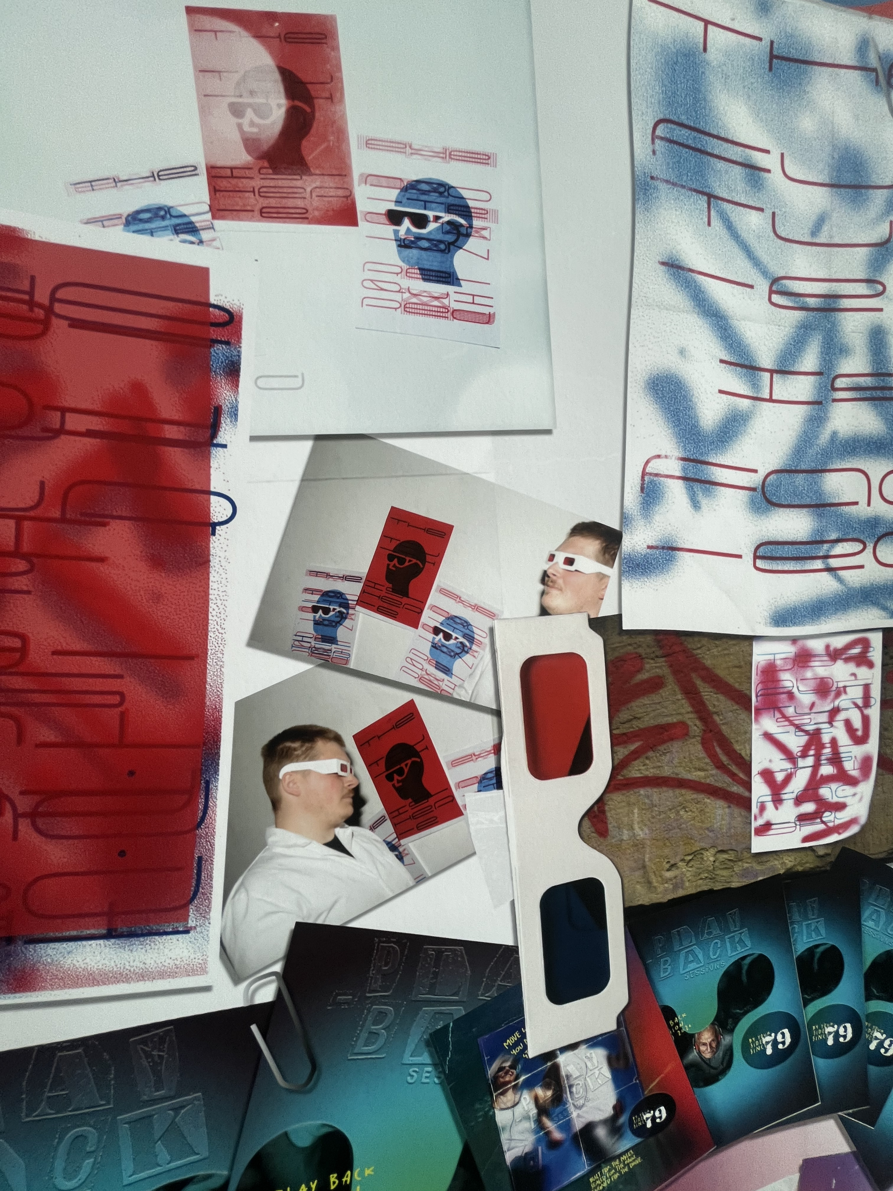 FADA red glasses handmade artefacts