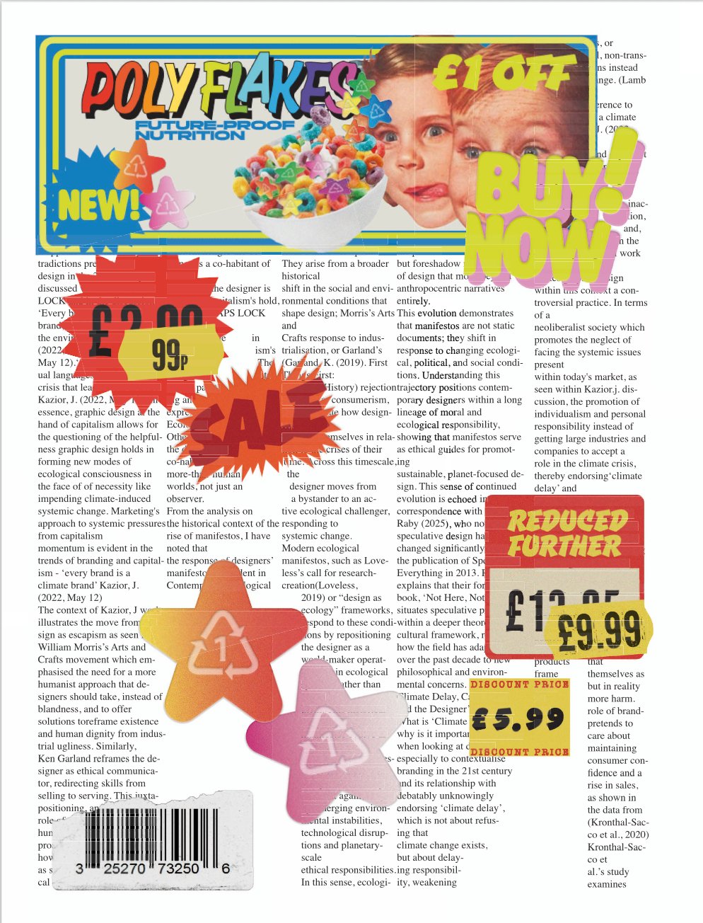 PolyFlakes advertisement — newspaper spread