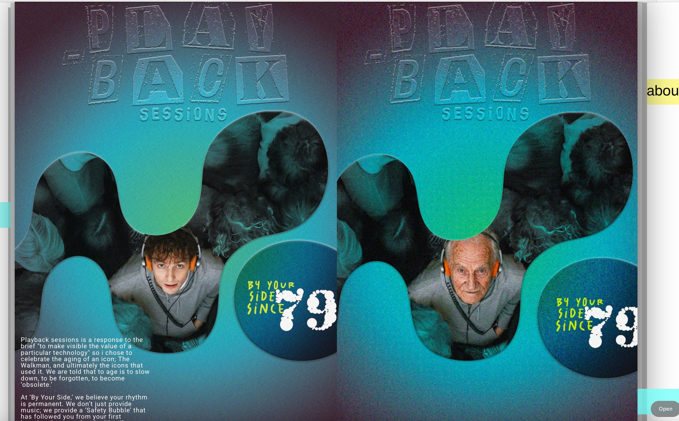 Playback Sessions zine cover